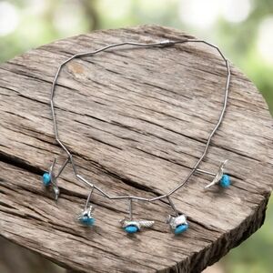 16" Native American Zuni Fetish Necklace